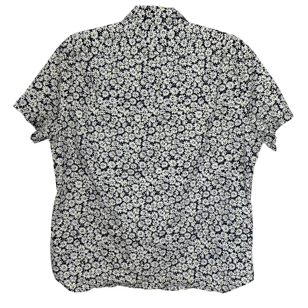 J. Crew Flex Washed Floral Print Slim Casual Shirt AU530 Mens Size XL